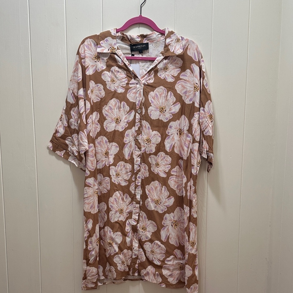 Lexbreezy Hawaii Button up Dress